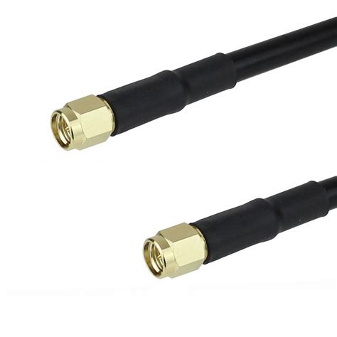 Low Loss SMA Male To SMA Male Cable LMR 240 Coax In 6 Inch With LF Solder