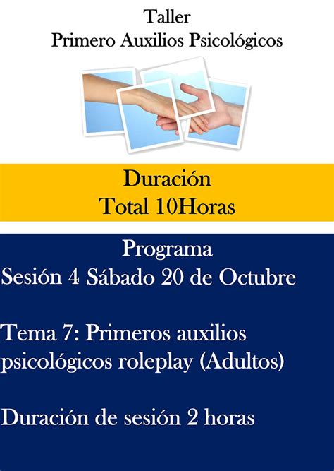 Taller Primeros Auxilios Psicológicos