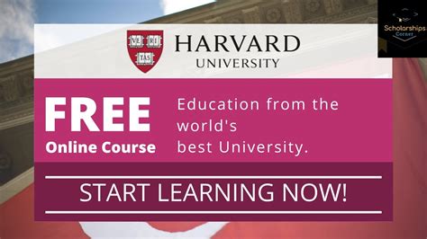 Free Online Courses From Harvard University Usa How To Enroll Youtube