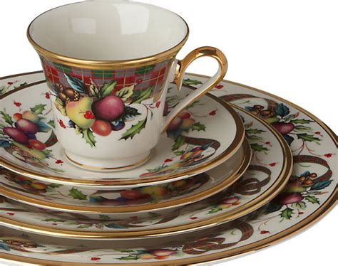 Lenox Holiday Tartan 6-Piece Place Setting in Box - Traditional - Dinnerware Sets - by ...