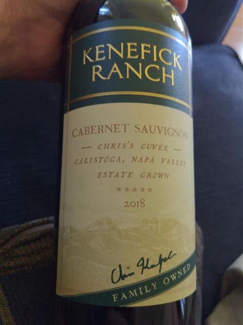 2018 Kenefick Ranch Cabernet Sauvignon Chris s Cuvée USA California