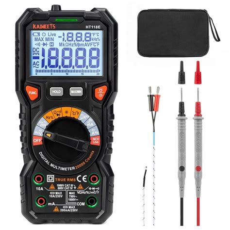 Kaiweets Ht E Digital Ac Dc Multimeter Trms Counts Inch