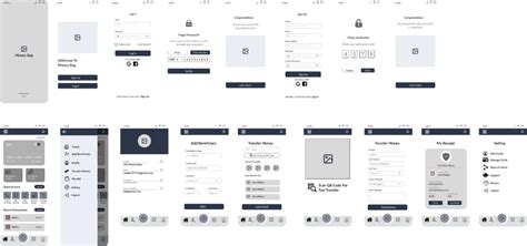 Digital Wallet App Wireframes Figma