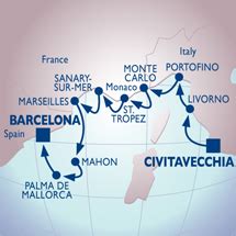 Azamara Cruise Rome to Barcelona Mediterranean Riviera Cruise September ...