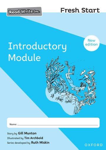 2024 Introductory Module Read Write Inc Fresh Start 2024 Edition