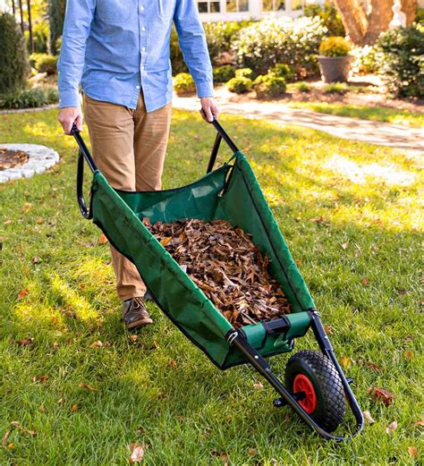 Easy Loading Foldable Garden Wheelbarrow