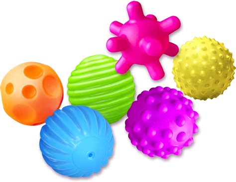 Rohsce Sensory Balls For Kids 6pcs Textured Multi Ball Set