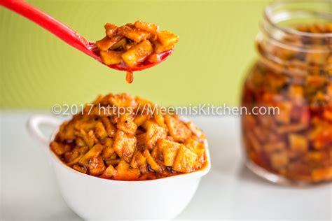 Instant Mango Pickle Kadumanga Kerala Kaduku Manga Meemiskitchen