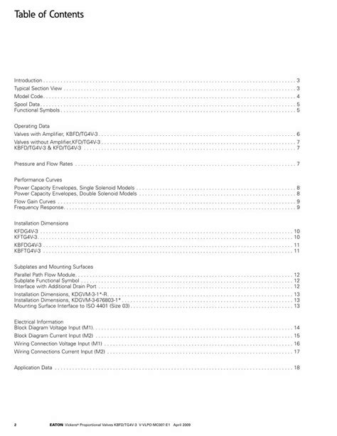 PDF Vickers Proportional Valves Proportional Directional Hydrola