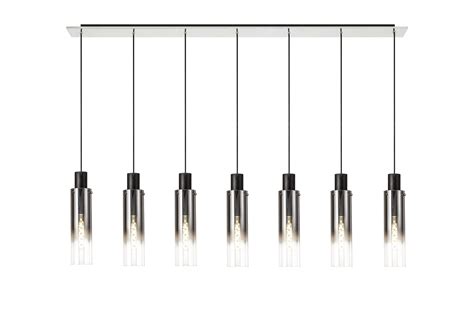 Meyer Slim 7 Light Linear Pendant - Abbeygate Lighting