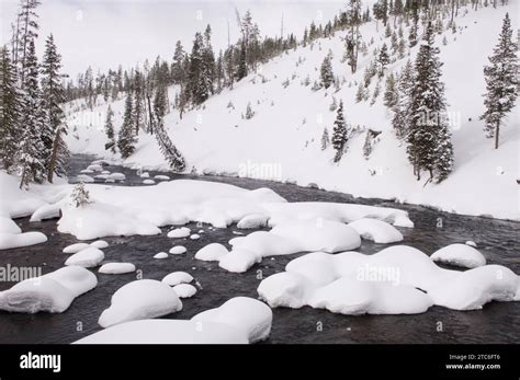 winter landscape river Stock Photo - Alamy