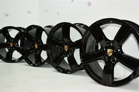 20″ PORSCHE 991 Carrera 911 WHEELS RIMS Factory OEM Original BLACK ...