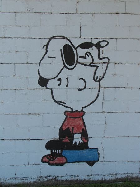 Hoffman Mn Mural Charlie Brown And Snoopy On Side Of Building On