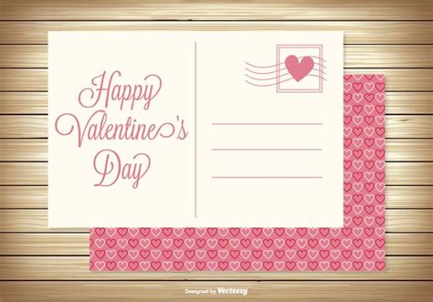 Cute Valentine's Day Post Card 103440 Vector Art at Vecteezy