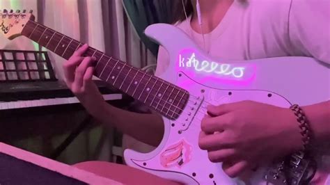 Here With Me D4vd Electric Guitar Cover Youtube