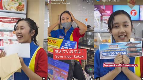 Vania Kasir Indomaret Yang Viral Karena Pandai Bahasa Jepang Dapat