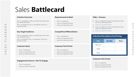 Sales Playbook Powerpoint Template