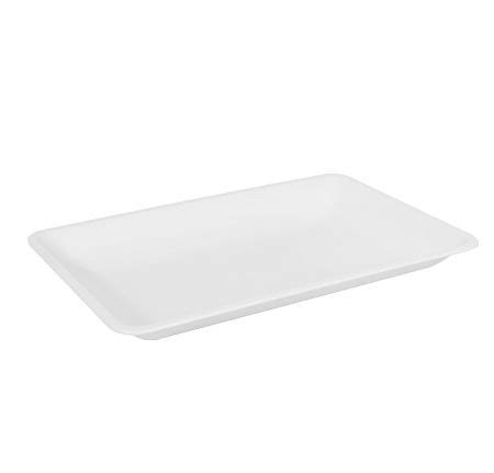 Fineline Settings RC471 WH Platter Pleasers White Rectangular Plastic