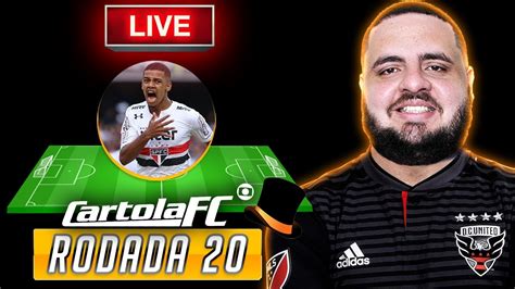 CARTOLA FC AO VIVO LIVE DE FECHAMENTO DE MERCADO RODADA 20 YouTube