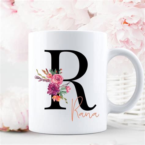 Monogram Mug Etsy