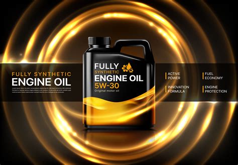 Car Engine Motor Oil Lubricant Vector Advert 24082338 Vector Art At