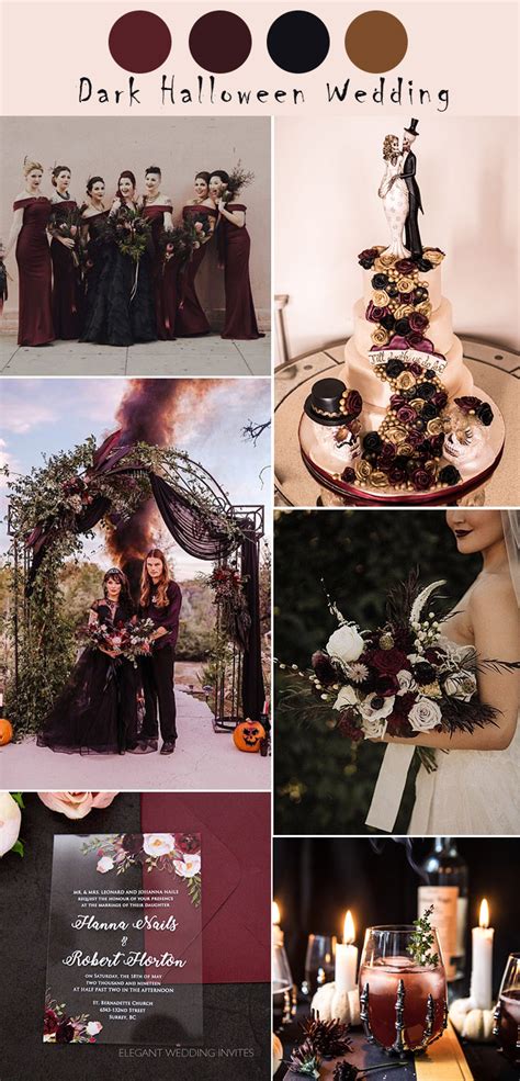 15 Chic Ideas To Throw A Spooky And Stylsh Halloween Wedding