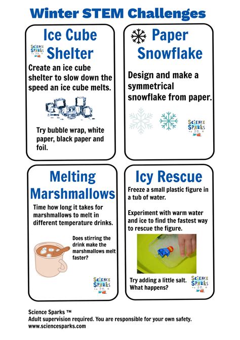 Winter Science Experiments and STEM Challenges