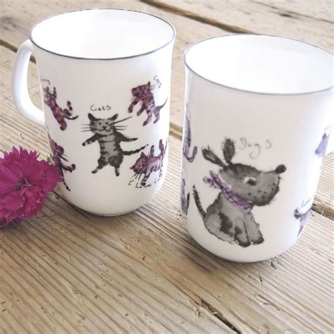 Boite De Mugs Assortis Joli Mug Chien Et Chat Art De La Table