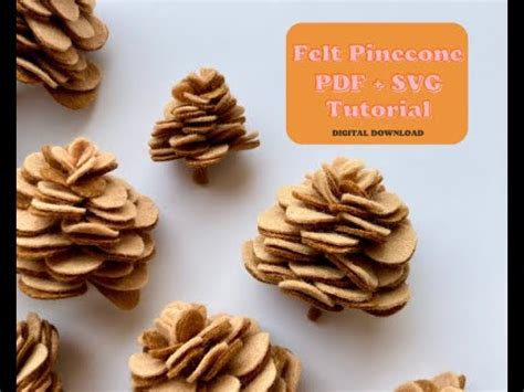 Felt Pinecone Tutorial Assembly Only Youtube