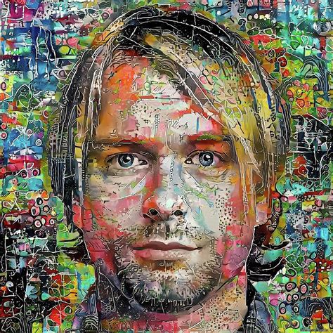 Kurt Cobain 1a Digital Art by Stefano Menicagli - Fine Art America