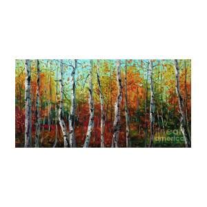 Birch Tree Forest Landscape Painting Painting By Willson Lau Fine Art