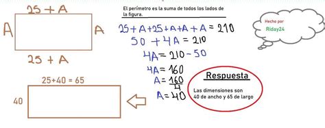 Ayuda Es Para Ma Ana Calcula Las Dimensiones De Una Parcela