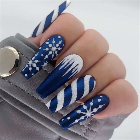 Top Blue Christmas Nail Design Ideas Version Xmas Nails