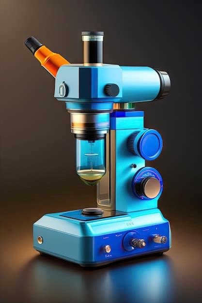 Premium Ai Image Laboratory Equipment Optical Microscope Closeup