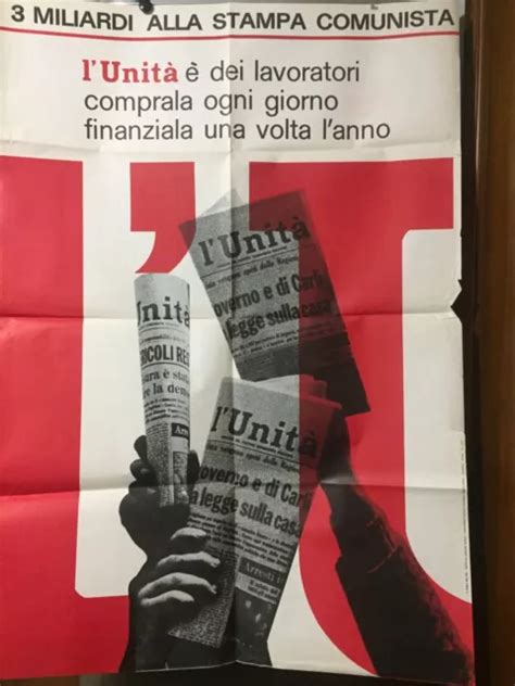 Manifesto Originale Pci Partito Comunista L Unit Dei Lavoratori