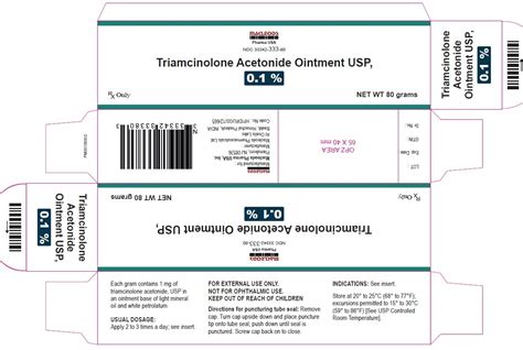 Triamcinolone Ointment Fda Prescribing Information Side Effects And Uses