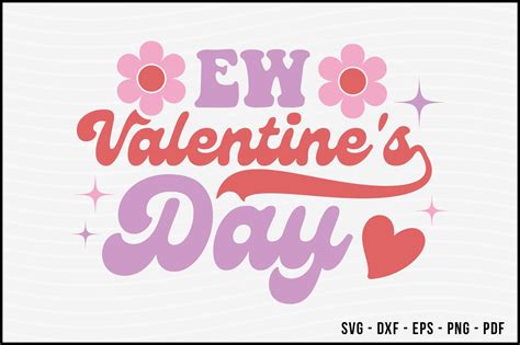 EW Valentine S Day Retro SVG Graphic By BeeCraftR Creative Fabrica