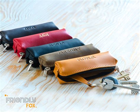 Custom Key Holder Personalized Key Fob Genuine Leather Key - Etsy