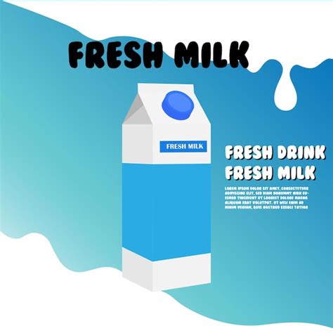 Premium Vector Fresh Milk Poster Design