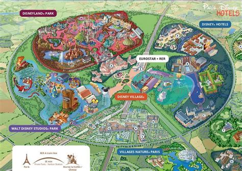 Disneyland Paris Map 2021 Eurodisney Map Disneyland Paris Park Map ...