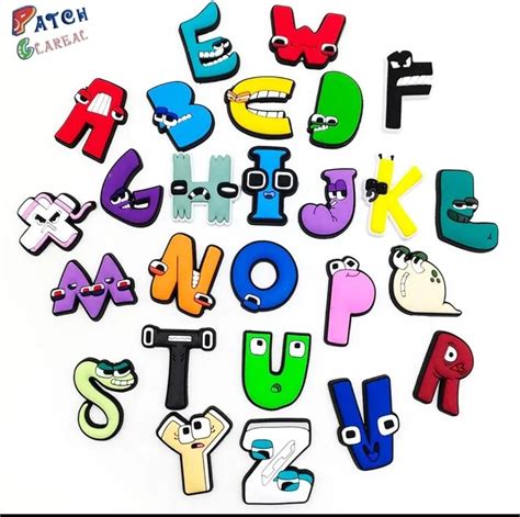 Crocs A Z Cartoon Alphabet Lore For Croc Letters Jibitz Charm Color