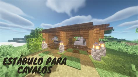 Minecraft Como Construir Um Estábulo Para Cavalos Youtube