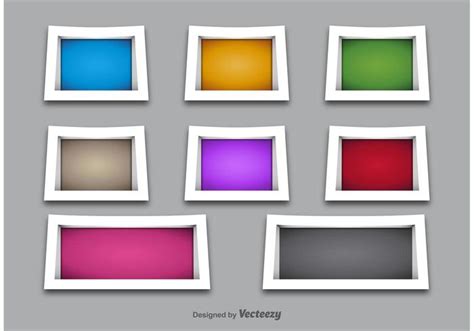 3D Shelves and Frame Vectors 88920 Vector Art at Vecteezy