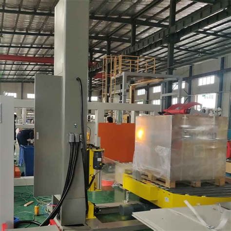 Intelligent Fully Automatic Pallet Wrapping Machine Can Cut And Clamp