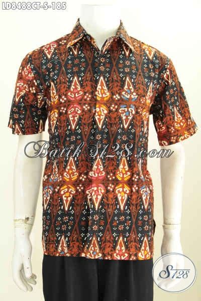 Foto Baju Batik Pria Terbaru Buatan Solo Hem Batik Trendy Spesial