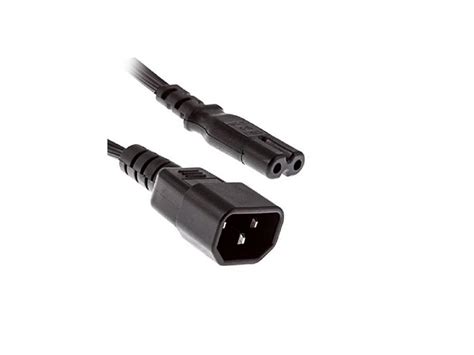 Standard Molded IEC 320 C14 Socket to IEC C7 Plug AC Power Adapter Cable , Standard AC Power ...