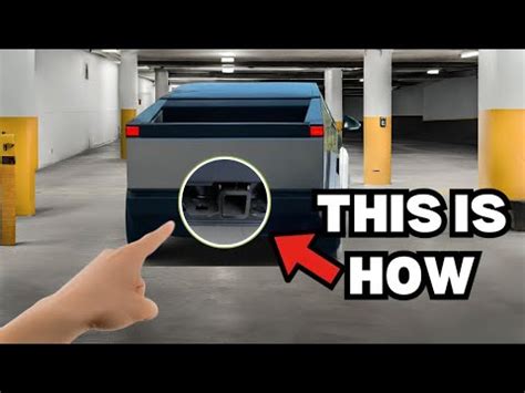 First Look Cybertruck Tow Hitch How To Access Youtube