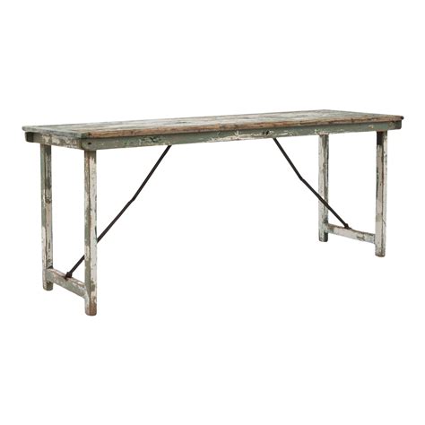 Vintage French Folding Picnic Table Chairish