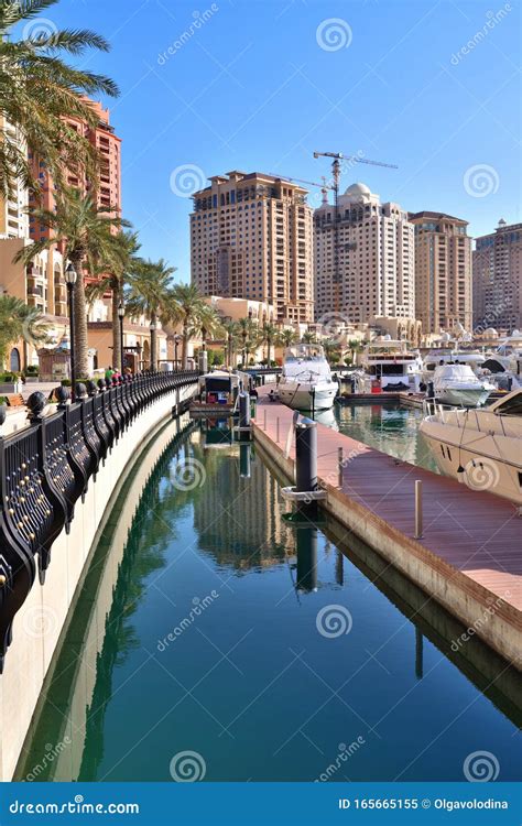 Doha, Qatar - Nov 23. 2019. Marina on the Pearl Island Editorial Image ...