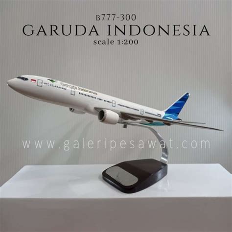 Jual Miniatur Pesawat Garuda Indonesia B777 300 Di Seller Velvet Store